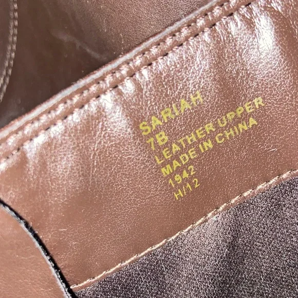 LAUREN RALPH LAUREN SHOES/ RALPH LAUREN SARIAH/KNEE HIGH LEATHER BOOTS/ BROWN/7M - Picture 5 of 6